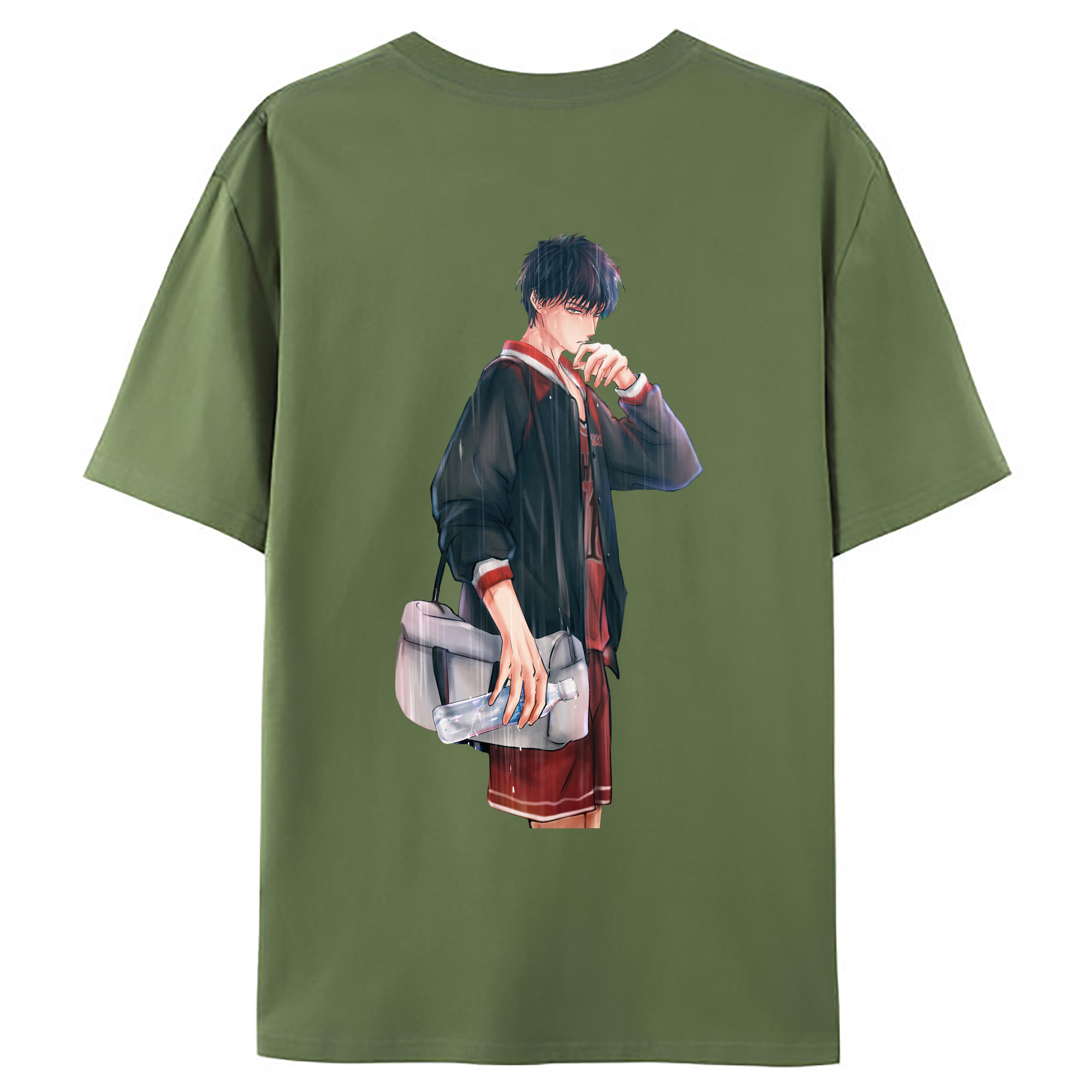 （画像用） SLAM DUNK／スラムダンク 綿100％ メンズ半袖Tシャツ（バックプリント） 通気性